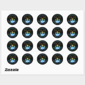 Sticker Rond Twinkle Twinkle Little Star Baby shower Merci (Feuille)