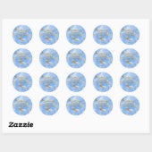 Sticker Rond Twinkle Twinkle Little Star Cupcake Top (Feuille)