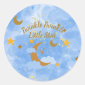 Sticker Rond Twinkle Twinkle Little Star Cupcake Top (Devant)