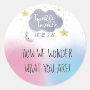 Sticker Rond Twinkle Twinkle Little Star Thème Genre Reveillez