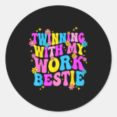 Sticker Rond Twinning With My Work Ie Srit Week Friend Twin  (Devant)