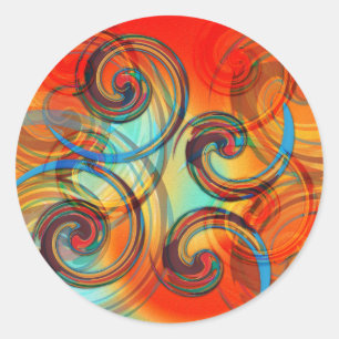 Sticker Rond Twirl