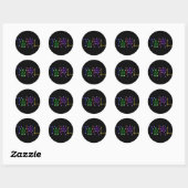 Sticker Rond Twirl (Feuille)