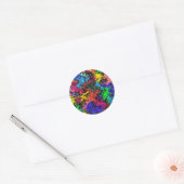 Sticker Rond Twirly coloré Abstrait / (Enveloppe)