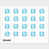 Sticker Rond Twitter ! (Feuille)