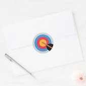 Sticker Rond Twitter Emoticon - target archery (Enveloppe)