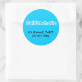 Sticker Rond Twitterholic (Sac)