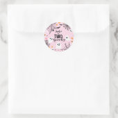 Sticker Rond Two Spooky Pink Halloween Ghost (Sac)