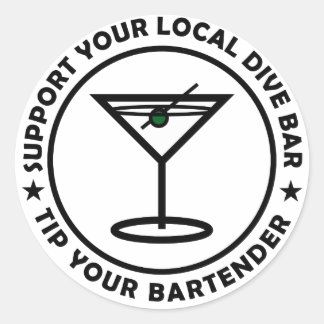 Sticker Rond TYB Support Your Local Dive