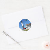 Sticker Rond Tybee Island Lighthouse (Enveloppe)
