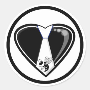 STICKER ROND TYBEE LOVE