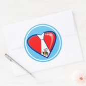 STICKER ROND TYBEE LOVE (Enveloppe)
