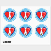 STICKER ROND TYBEE LOVE (Feuille)