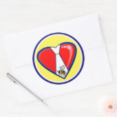 STICKER ROND TYBEE LOVE (Enveloppe)