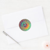 Sticker Rond Tyedye spirituel (Enveloppe)