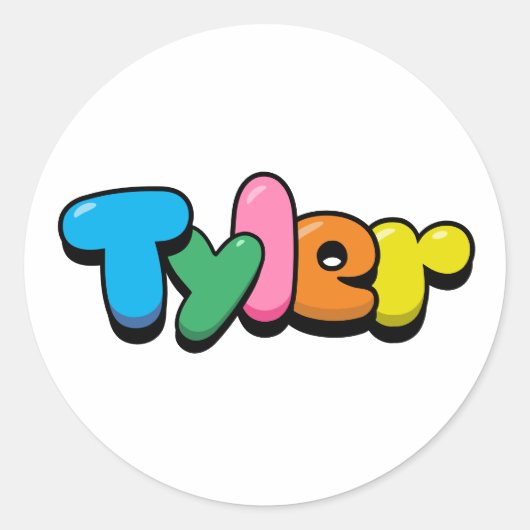 Sticker Rond Tyler (Devant)