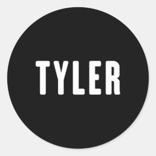 Sticker Rond Tyler Prénom Tyler