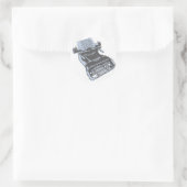 Sticker Rond Typewriter (Sac)