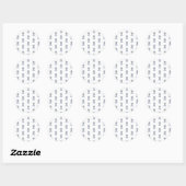 Sticker Rond typographie_2_avec vous_2 (Feuille)
