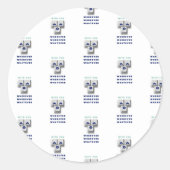 Sticker Rond typographie_2_avec vous_2 (Devant)