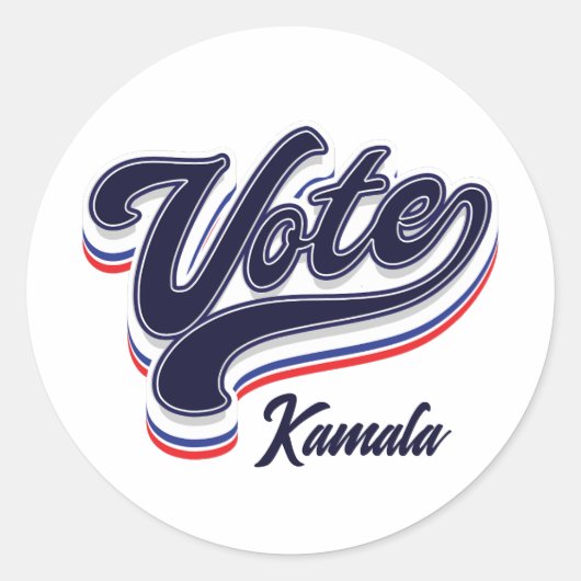 Sticker Rond Typographie des votes - Élections (Devant)