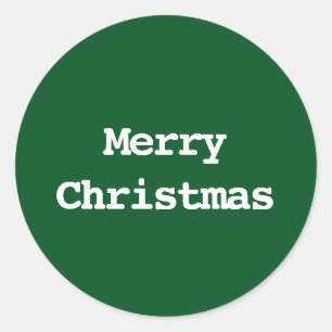 Sticker Rond Typographie Joyeux Noël