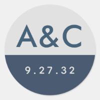 Typographie minimaliste moderne Initiales en gris
