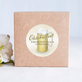 Sticker Rond Typographie Script tendance Oktoberfest Bière