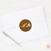 Sticker Rond Tyrannosaurus Rex Vous Mangera (Enveloppe)
