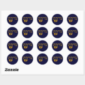 Sticker Rond Tzedakah (Feuille)