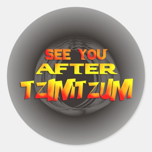 Sticker Rond Tzimtzum (Devant)