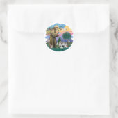 Sticker Rond Tzus (quatre) (Sac)