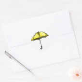 Sticker Rond U est pour Umbrella (Enveloppe)