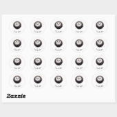 Sticker Rond U pour Urchin (Feuille)