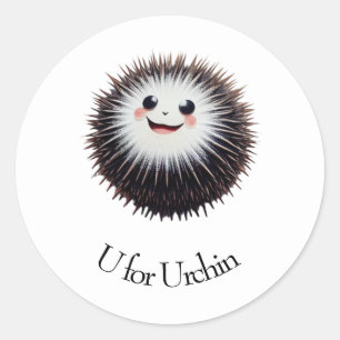 Sticker Rond U pour Urchin