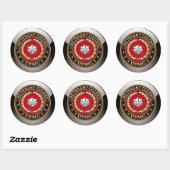 Sticker Rond U.S. Marines : Lieutenant-colonel (USMC LtCol) [3D (Feuille)