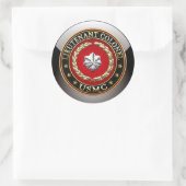 Sticker Rond U.S. Marines : Lieutenant-colonel (USMC LtCol) [3D (Sac)