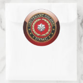 Sticker Rond U.S. Marines : Lieutenant-colonel (USMC LtCol) [3D (Sac)