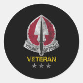Sticker Rond U.s Special Operations Aviation Command Veteran Ve (Devant)