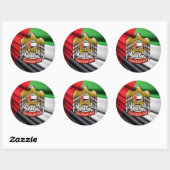 STICKER ROND UAE (Feuille)