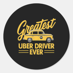 Sticker Rond Uber Driver Ever Uber Driver Funny 4