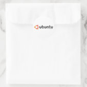 Sticker Rond Ubuntu Linux Open Source (Sac)