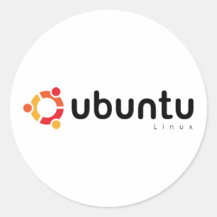 Sticker Rond Ubuntu Linux Open Source