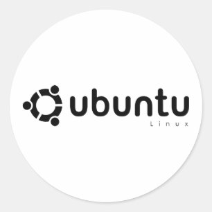 Sticker Rond Ubuntu Linux Open Source