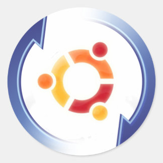 Sticker Rond ubuntu-update