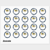 Sticker Rond UC Irvine | Anteaters UCI (Feuille)