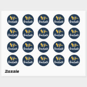 Sticker Rond UC Irvine | Anteaters UCI (Feuille)