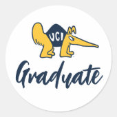 Sticker Rond UC Irvine | Anteaters UCI (Devant)