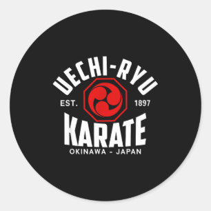 Sticker Rond Uechi-ryu Karaté Do arts martiaux Japon Okinawa