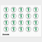 Sticker Rond UFO UAP Whistleblowers Nous Venons En Paix Alien E (Feuille)